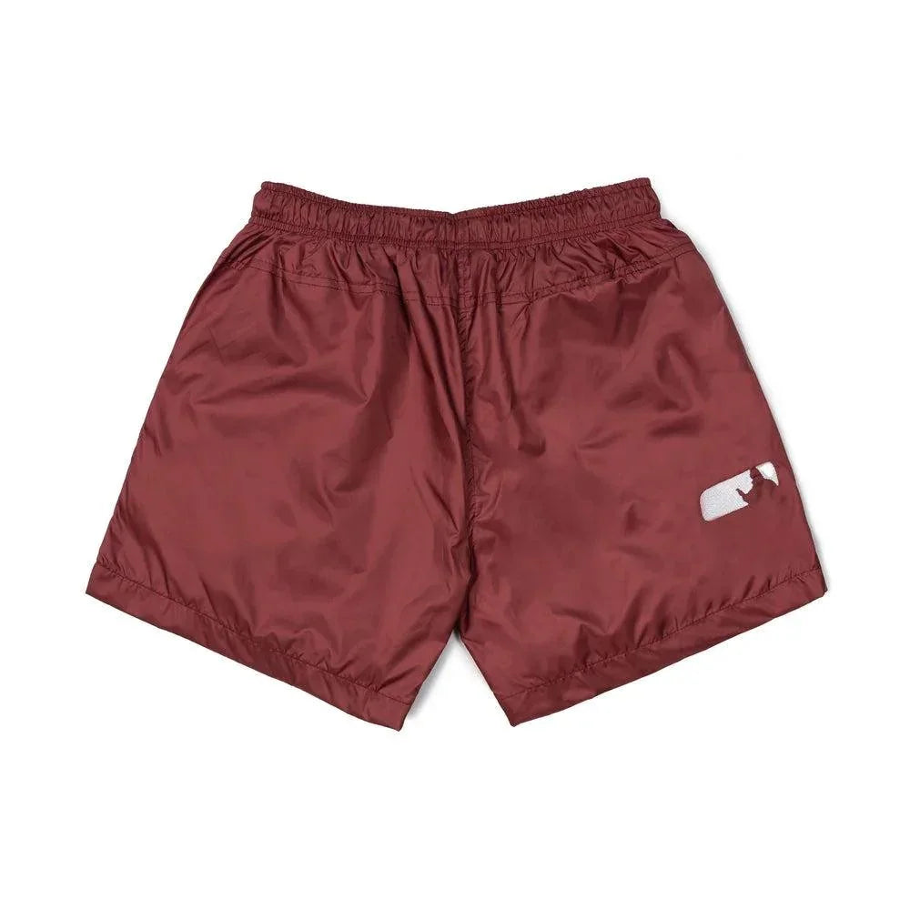 SHORTS SUFGANG SCRIPT BURGUNDY