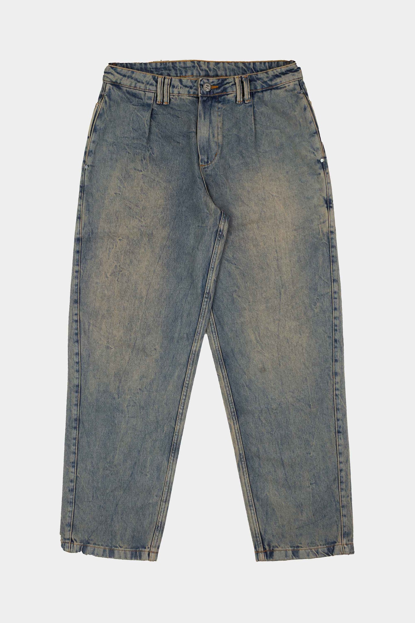 Calça Barra Crew Jeans Marmorizada (Blue)