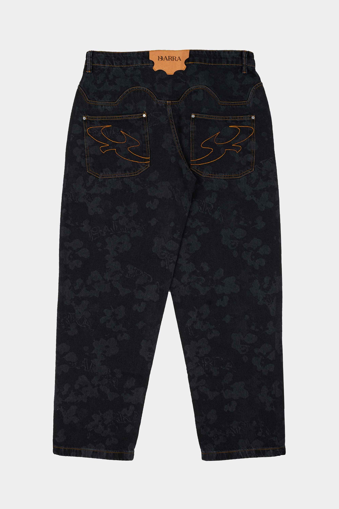 Calça Barra Crew Jeans Pattern Chita (Black)