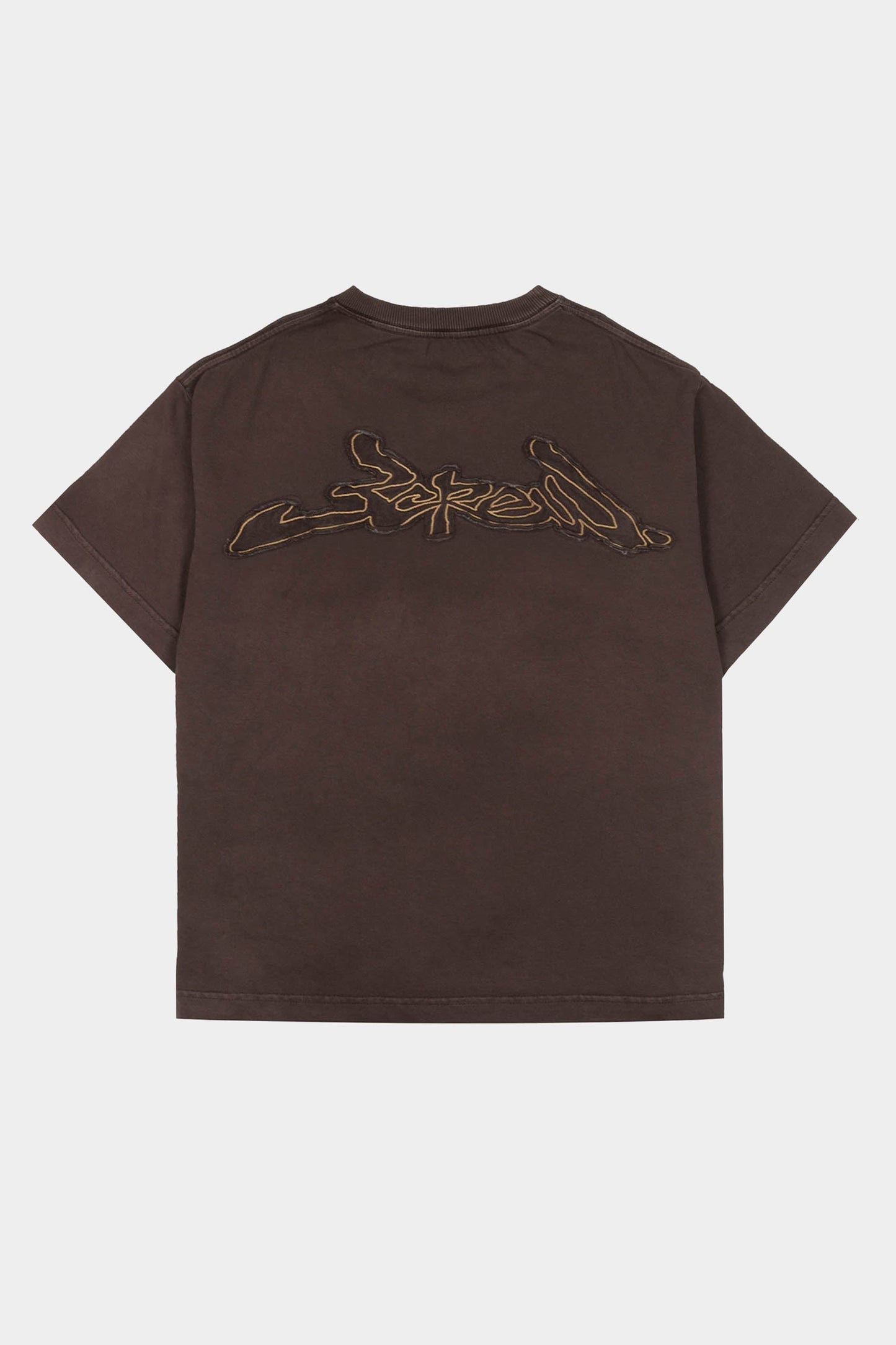 Camiseta Barra Crew Assinatura Patch Estonada (Brown)