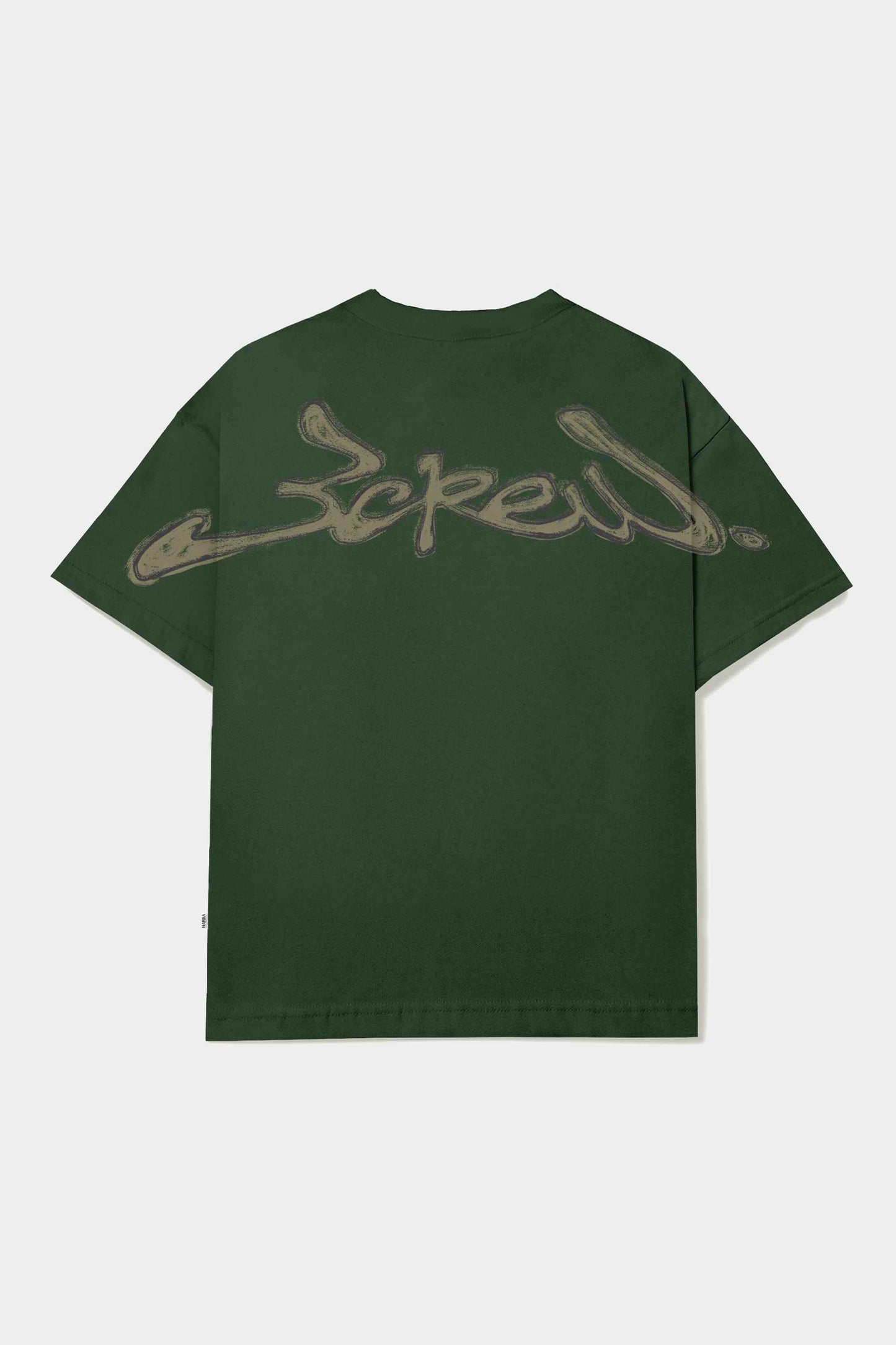 Camiseta Barra Crew Assinatura Logo Handmade (Green)