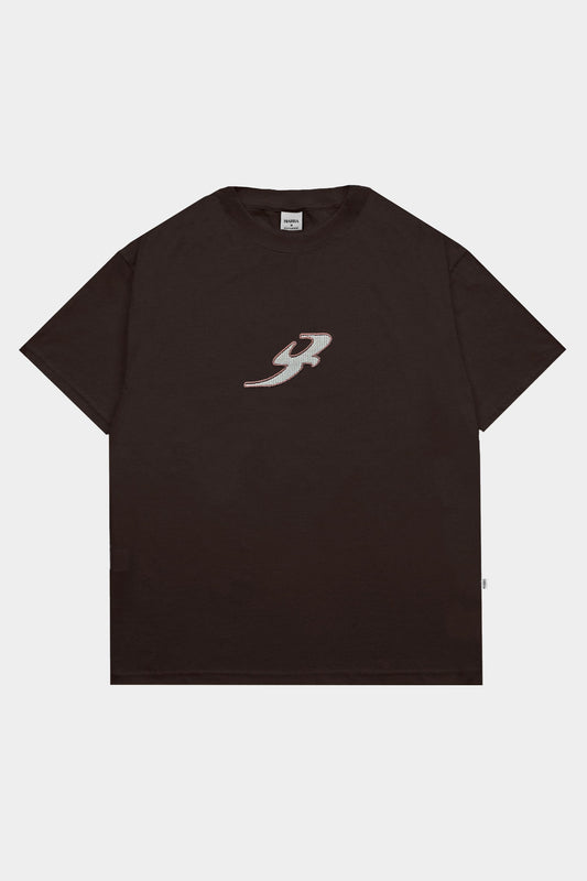 Camiseta Barra Crew B Graça Textura (Brown)