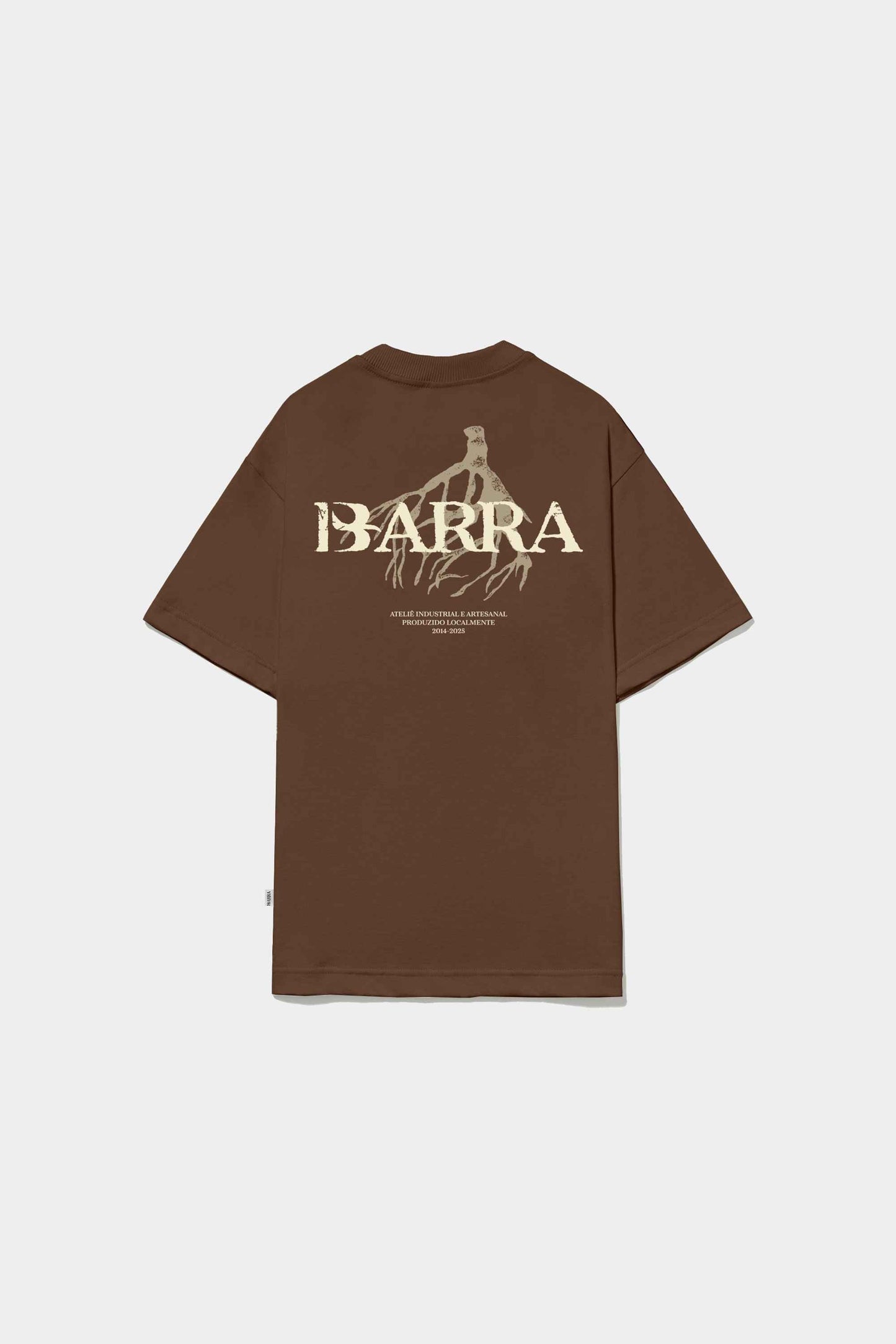 Camiseta Barra Crew Raizes Institucional (Brown)