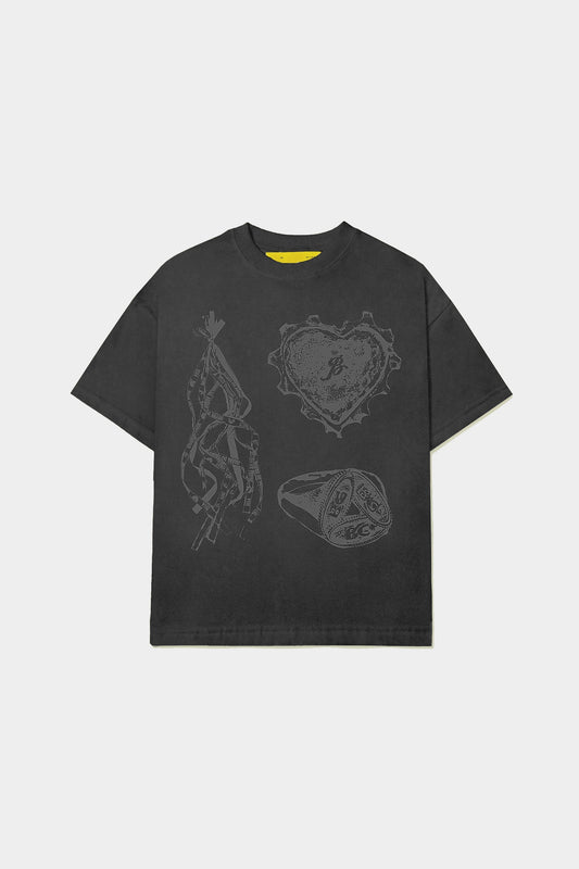 Camiseta Barra Crew Iconografia (Stoned Black)