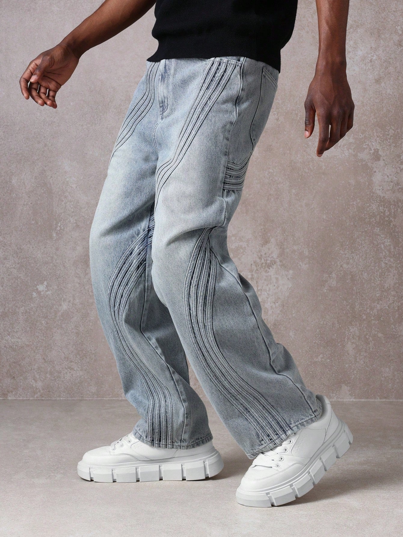 CALÇA WAVE DISTRESSED DENIM