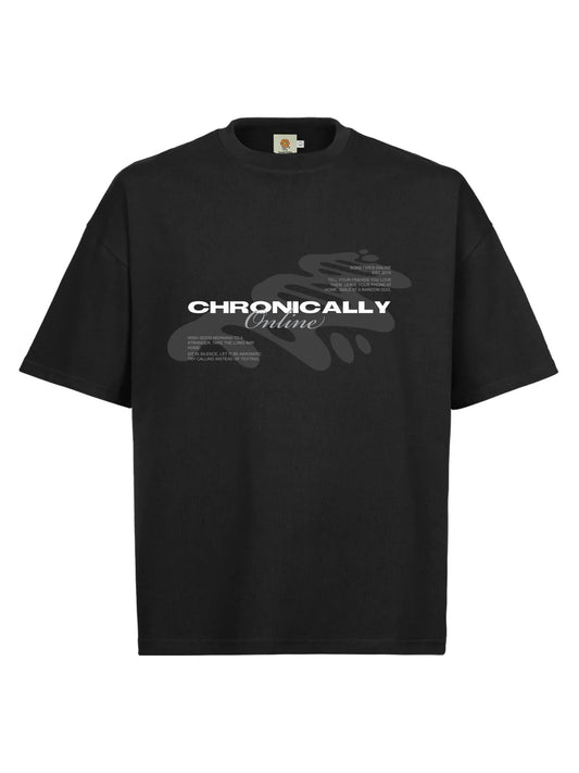 CAMISETA BOXY CHRONICALLY ONLINE