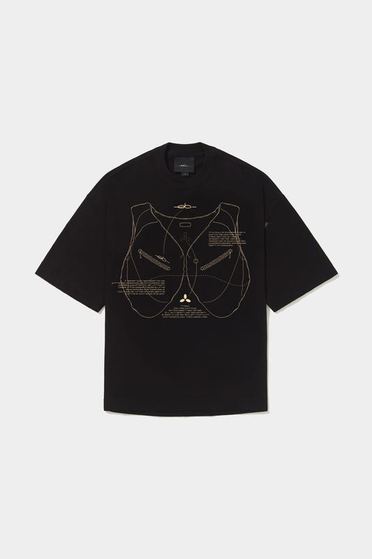 Camiseta Elo Em Comum Oversized Croqui 2 (Black)