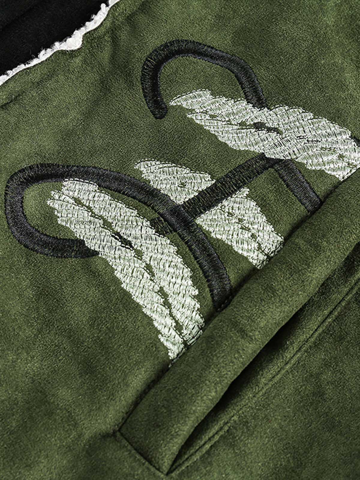Jaqueta Floral Suede Fleece