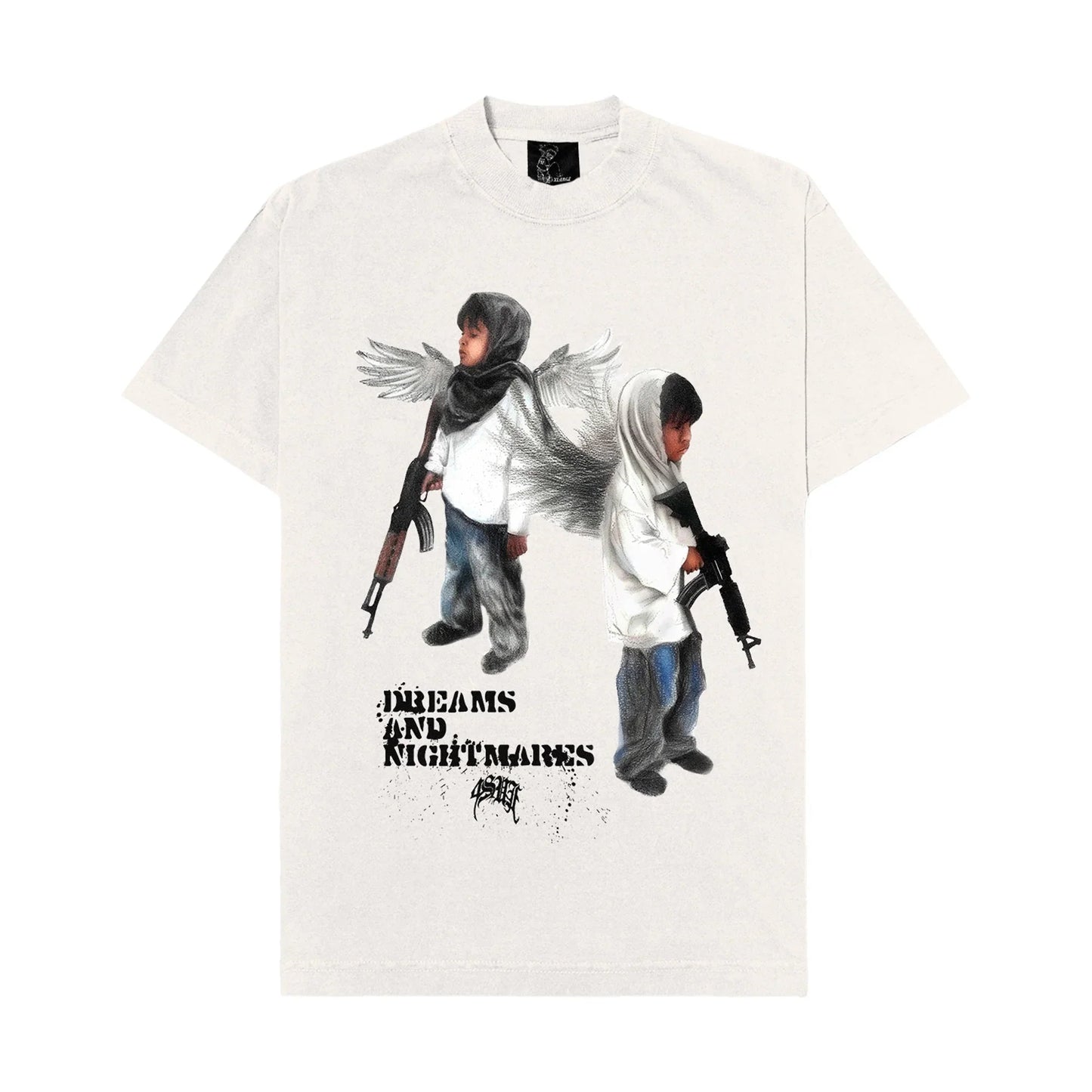 TEE SONHOS E PESADILHOS OFF WHITE