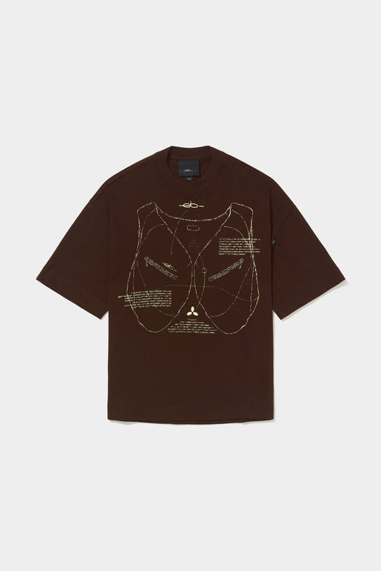 Camiseta Elo Em Comum Oversized Croqui 2 (Brown)