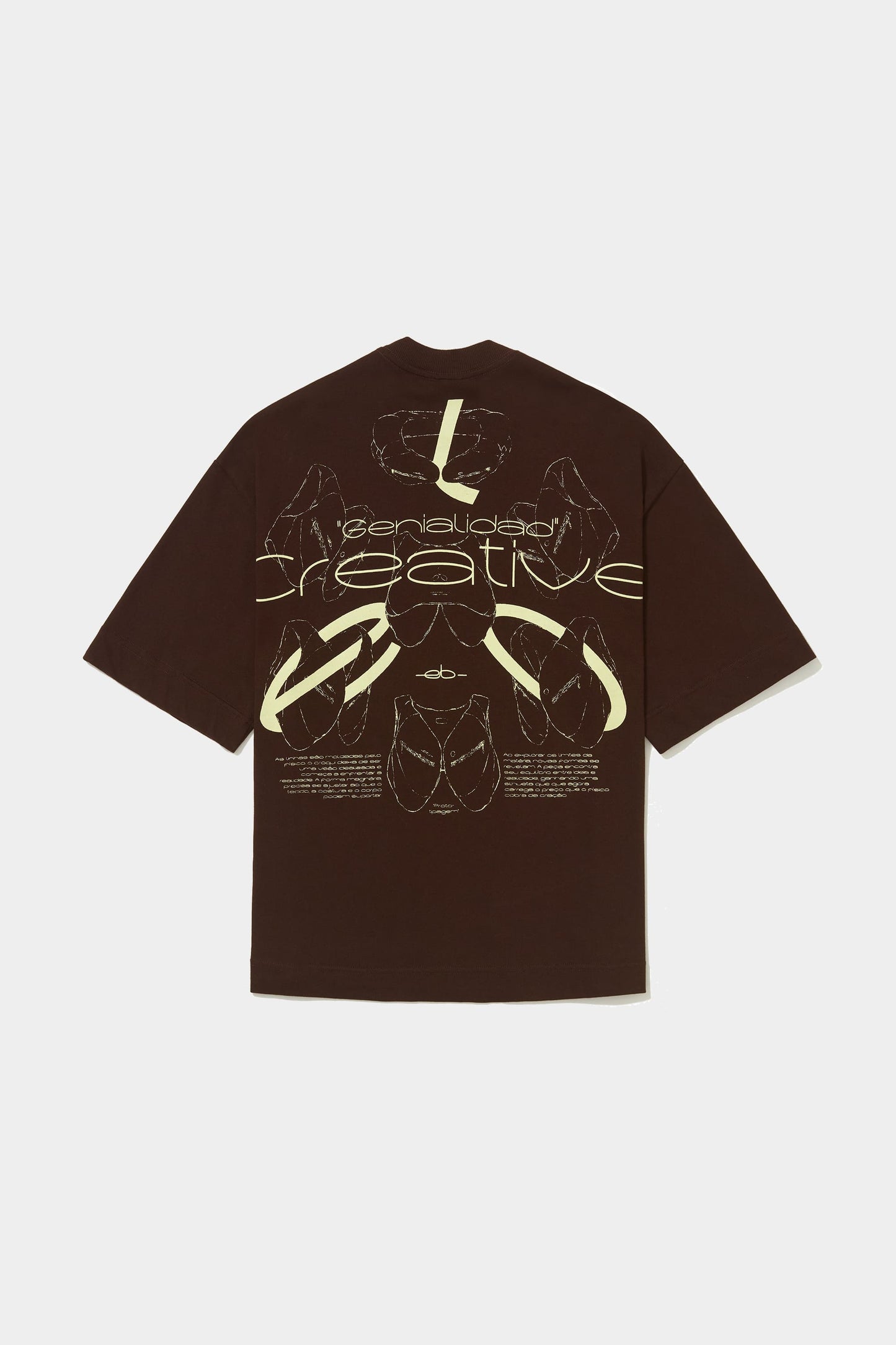 Camiseta Elo Em Comum Oversized Croqui 2 (Brown)