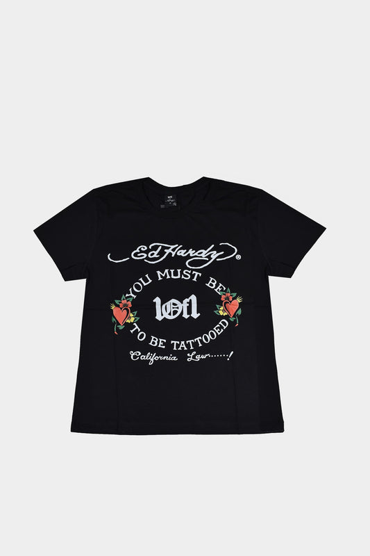 Baby Tee Exclusivist (1OF1) X Ed Hardy N1RVANA (Black)