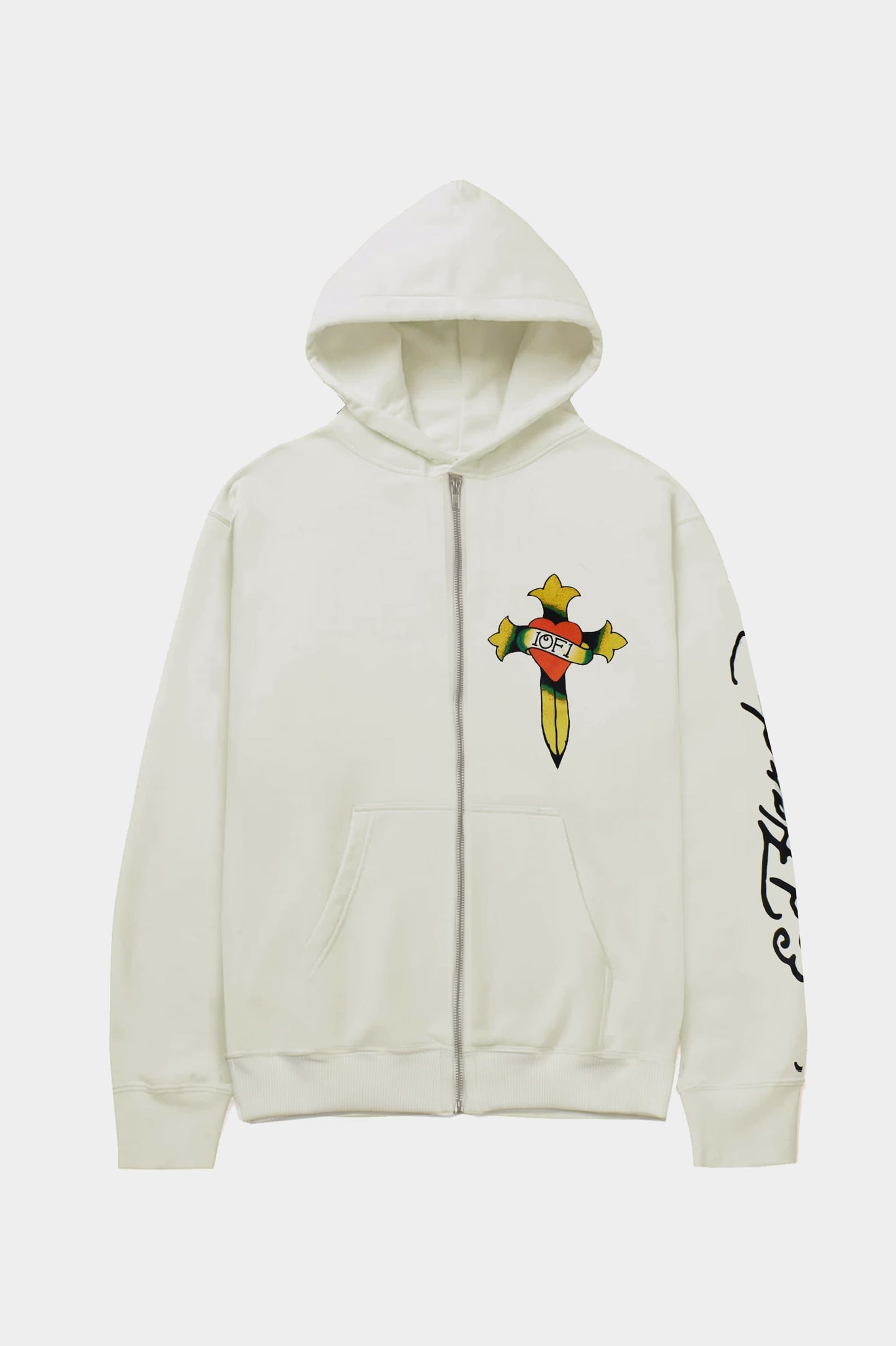 Moletom Exclusivist (1OF1) X Ed Hardy Love Is A Gamble (Off White)