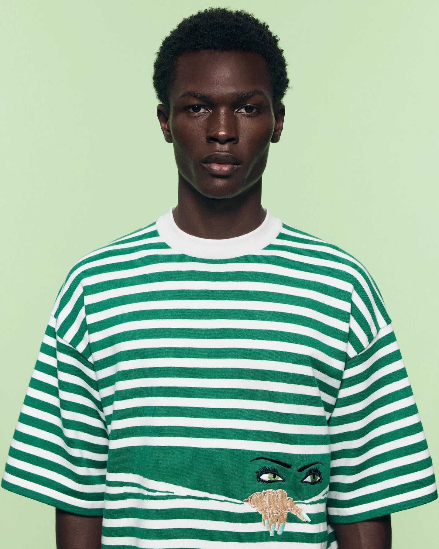 Camiseta PEEPING KNIT Green Nature