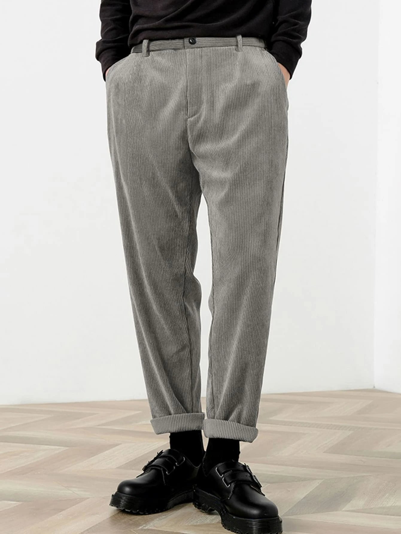 Calça Mode Longa Casual Veludo