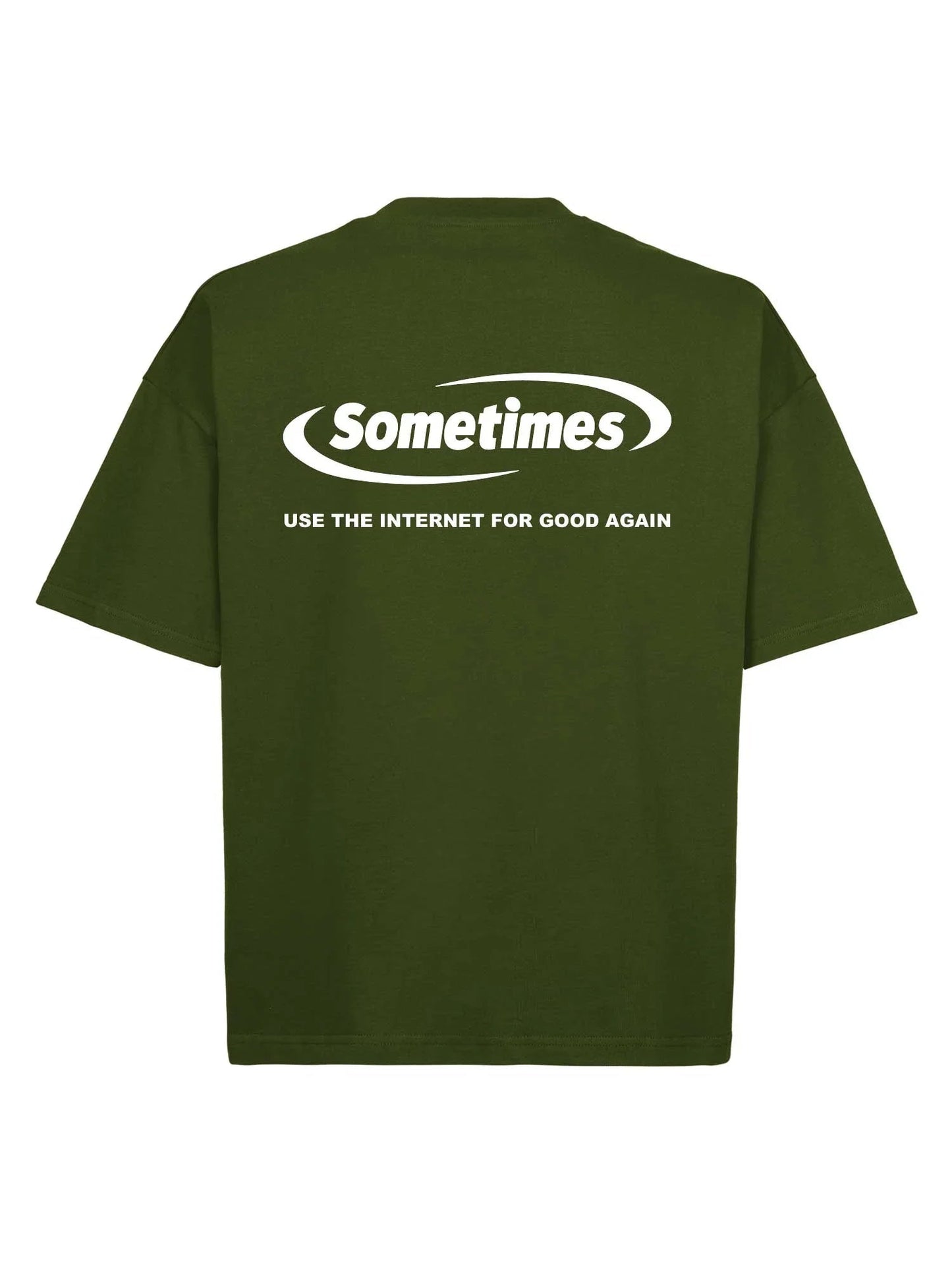 T-SHIRT BOXY GREEN GOOD AGAIN