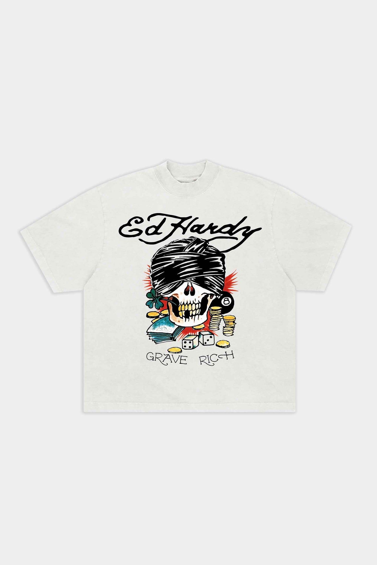 Camiseta Ed Hardy Grave Rich (White)