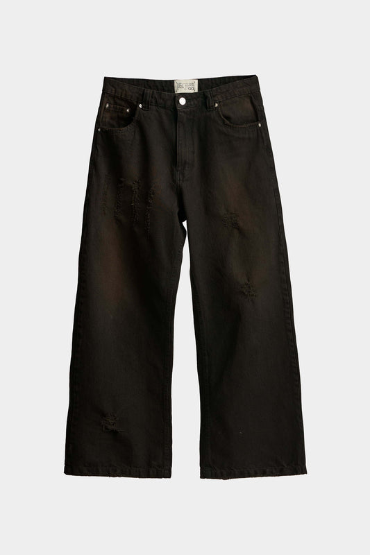 Calça EGHO Guerrila Distressed Denim Terra