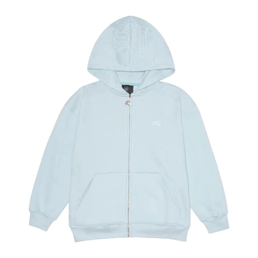 HOODIE ZÍPER 4SUF AZUL CLARO