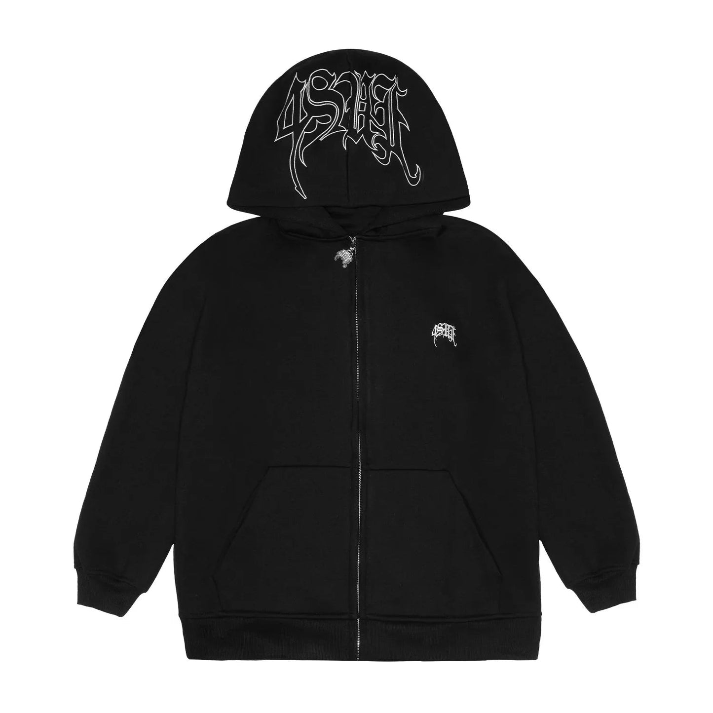 HOODIE ZIP 4SUF BLACK