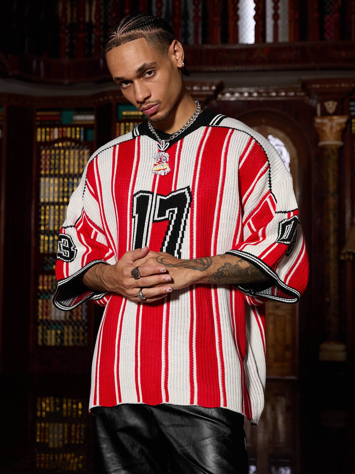SUÉTER STRIPE BASEBALL KNIT