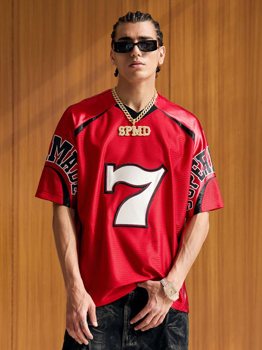 Camiseta Sports Jersey Red Super Seven