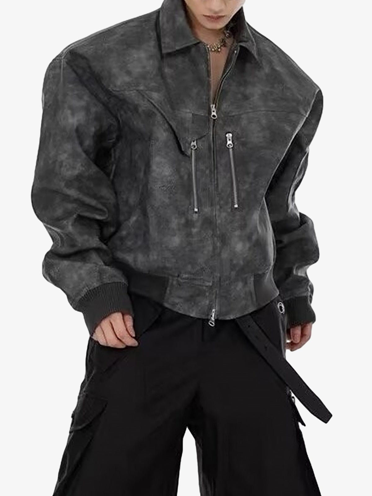 Jaqueta Vintage Motorcycle Suede Street