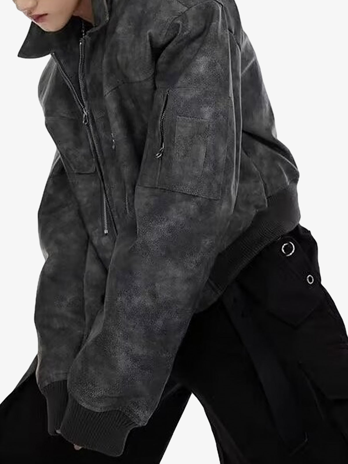 Jaqueta Vintage Motorcycle Suede Street