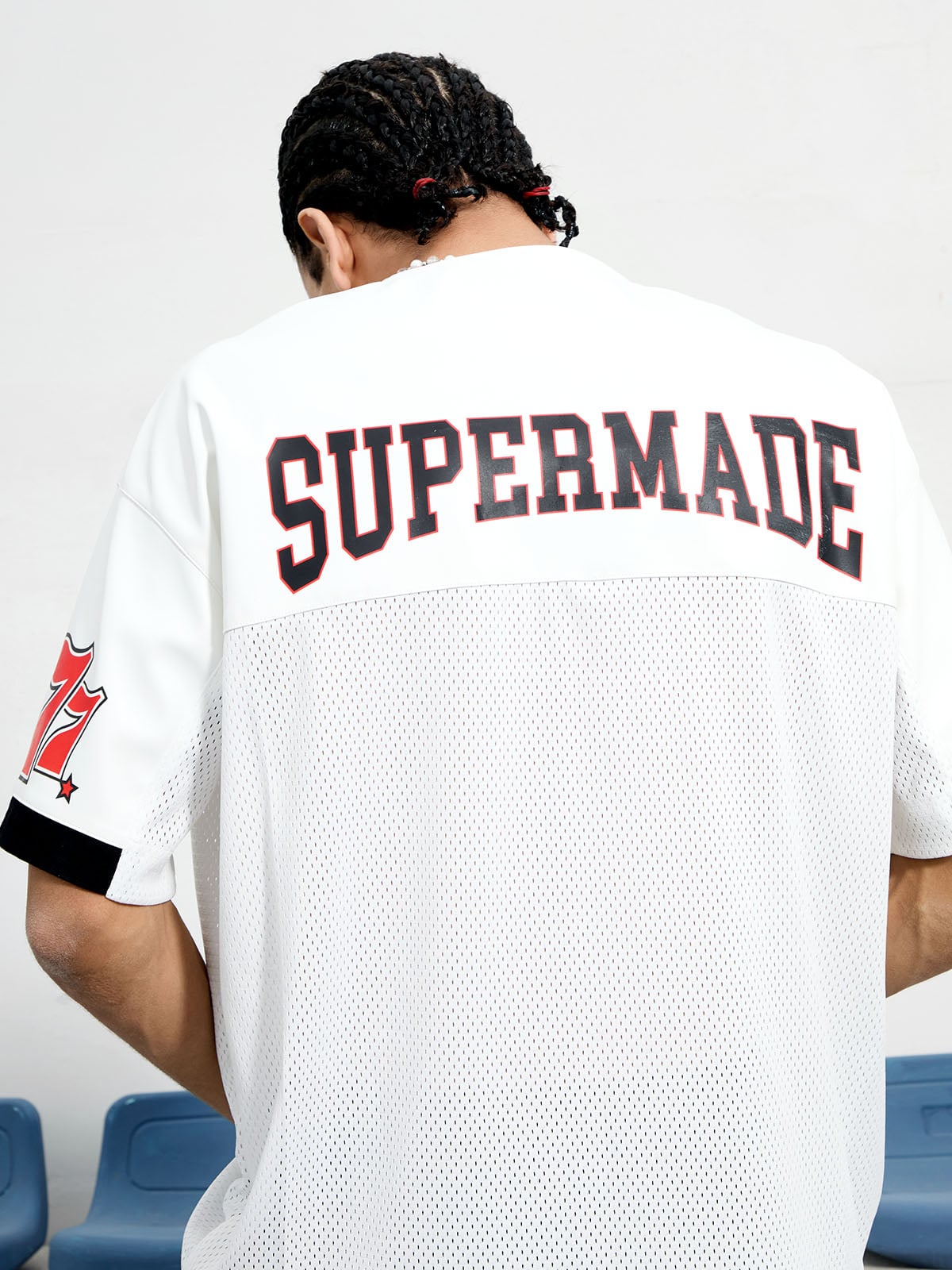 Camiseta Contrast Color Jersey S7ven White