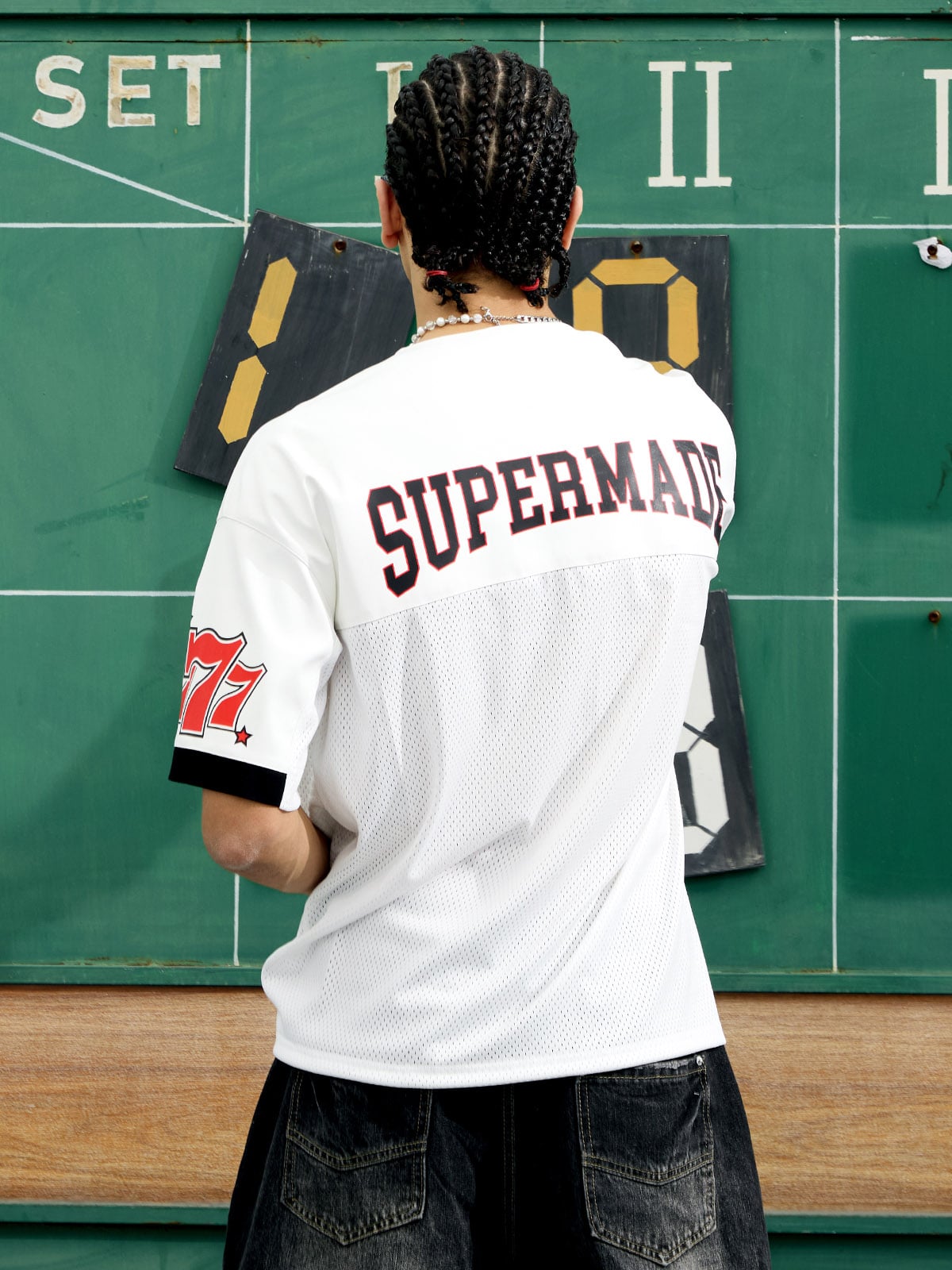 Camiseta Contrast Color Jersey S7ven White