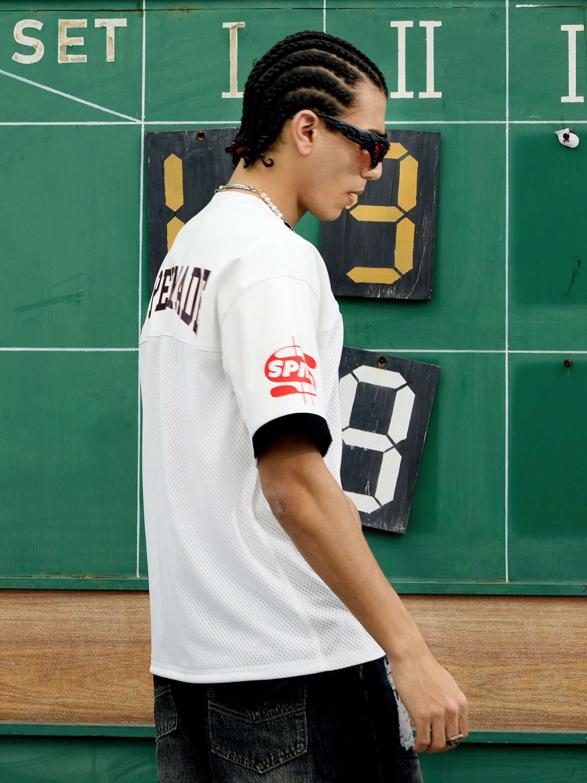 Camiseta Contrast Color Jersey S7ven White
