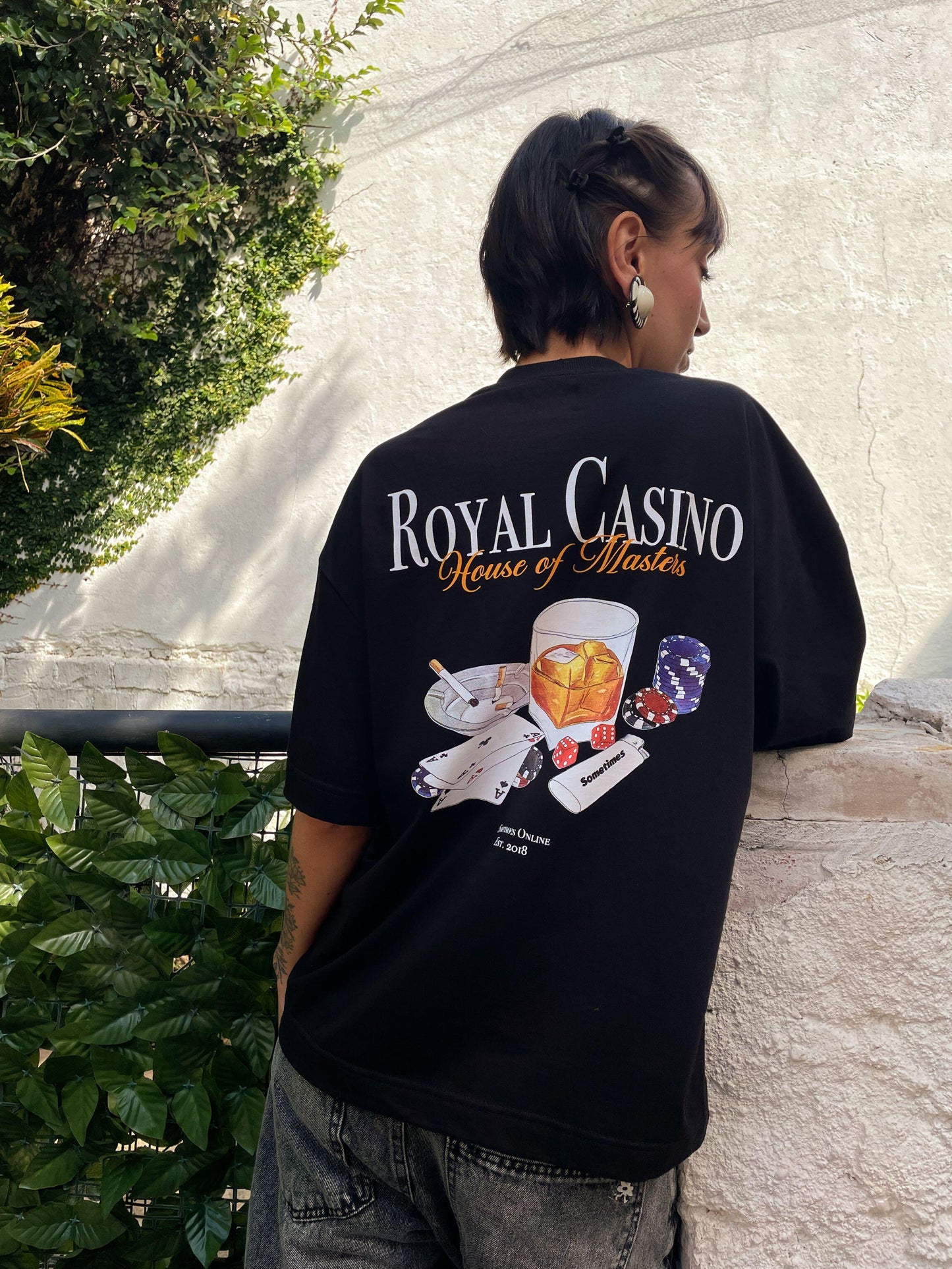 T-SHIRT ROYAL CASINO BLACK