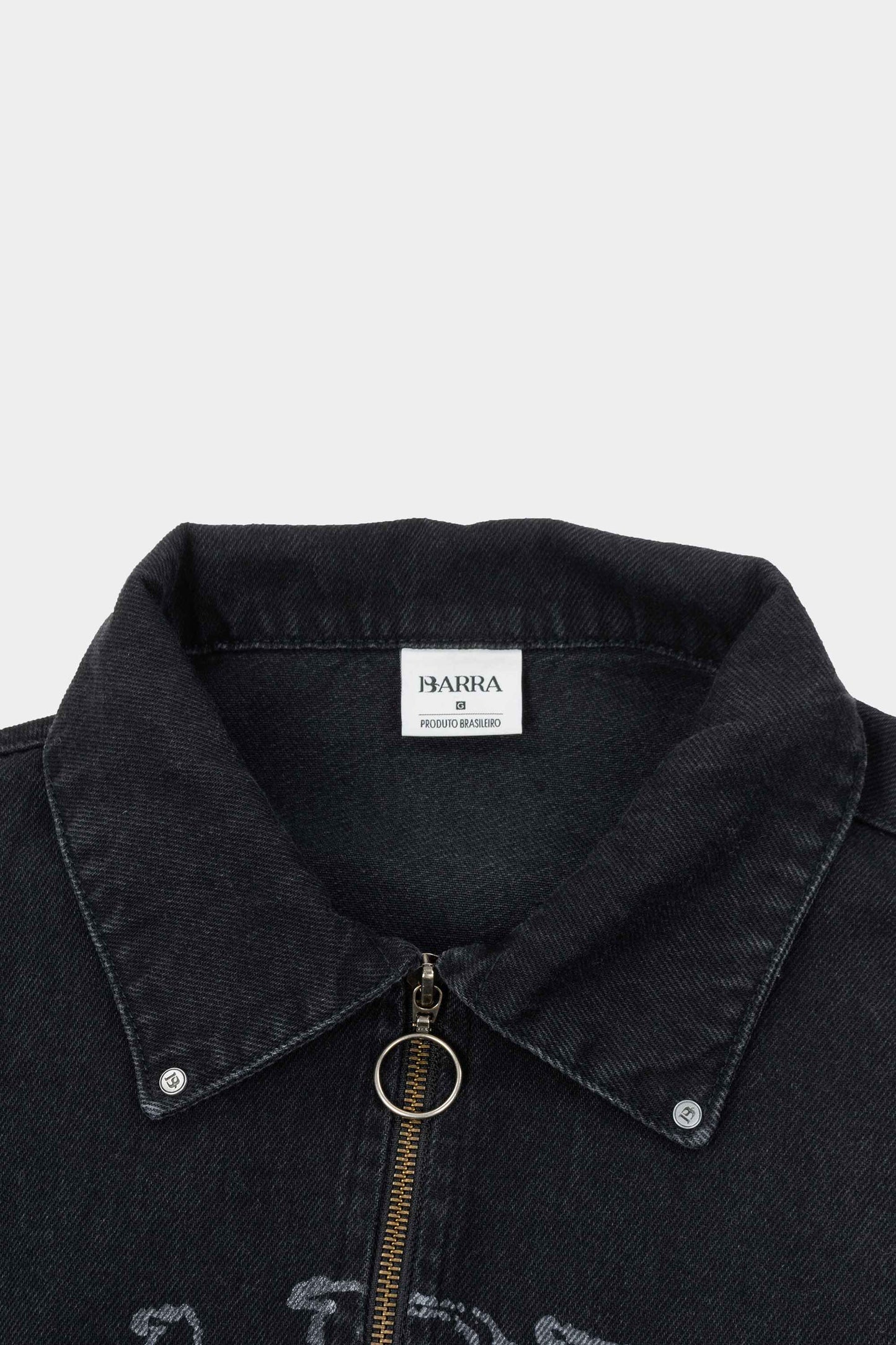 Jaqueta Barra Crew Jeans Mascarados (Stoned Black)
