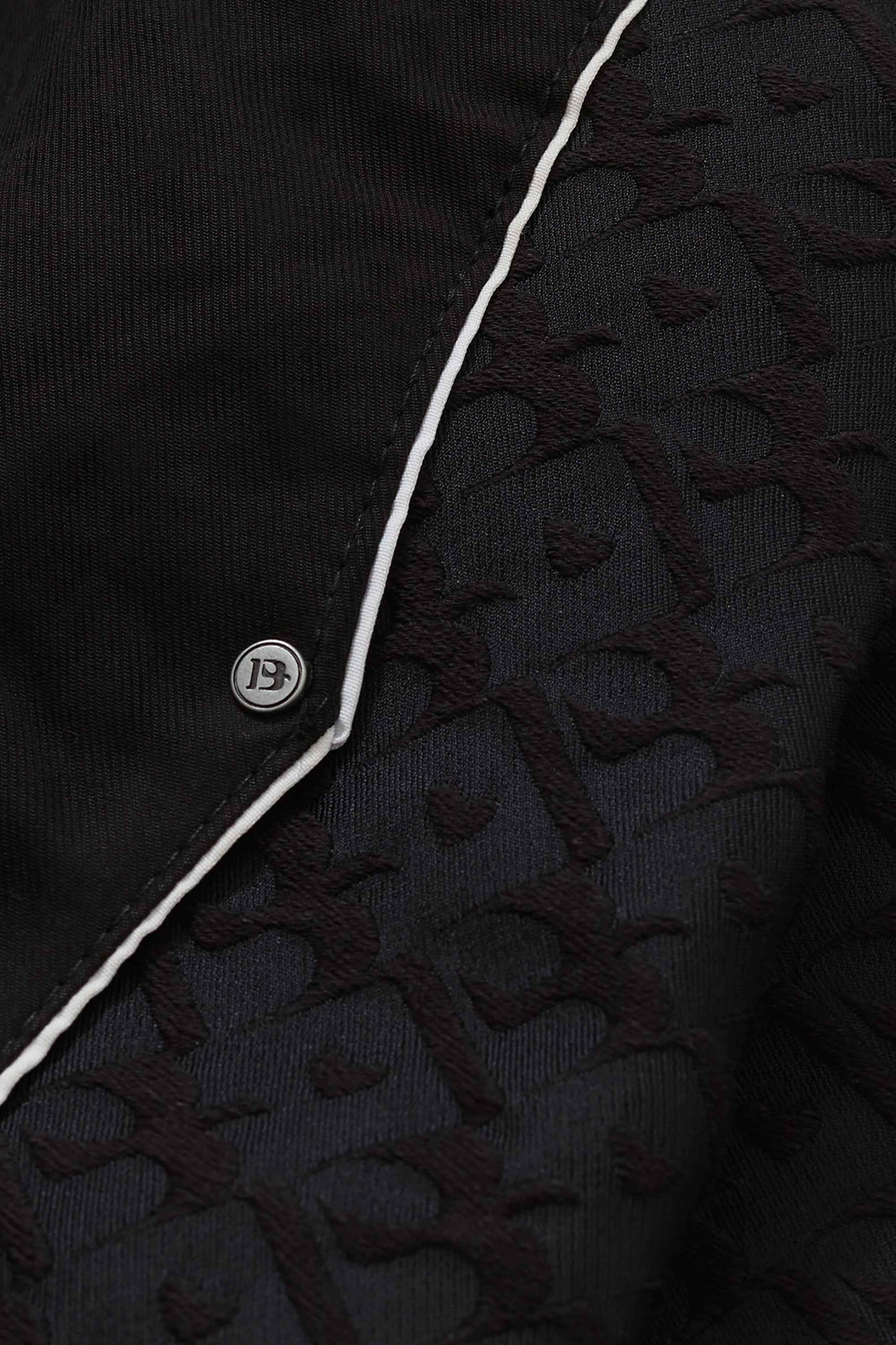 Jaqueta Barra Crew Pattern B Jacquard (Black)