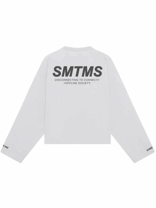 CAMISETA LONG SLEEVE SMTMS OFF WHITE
