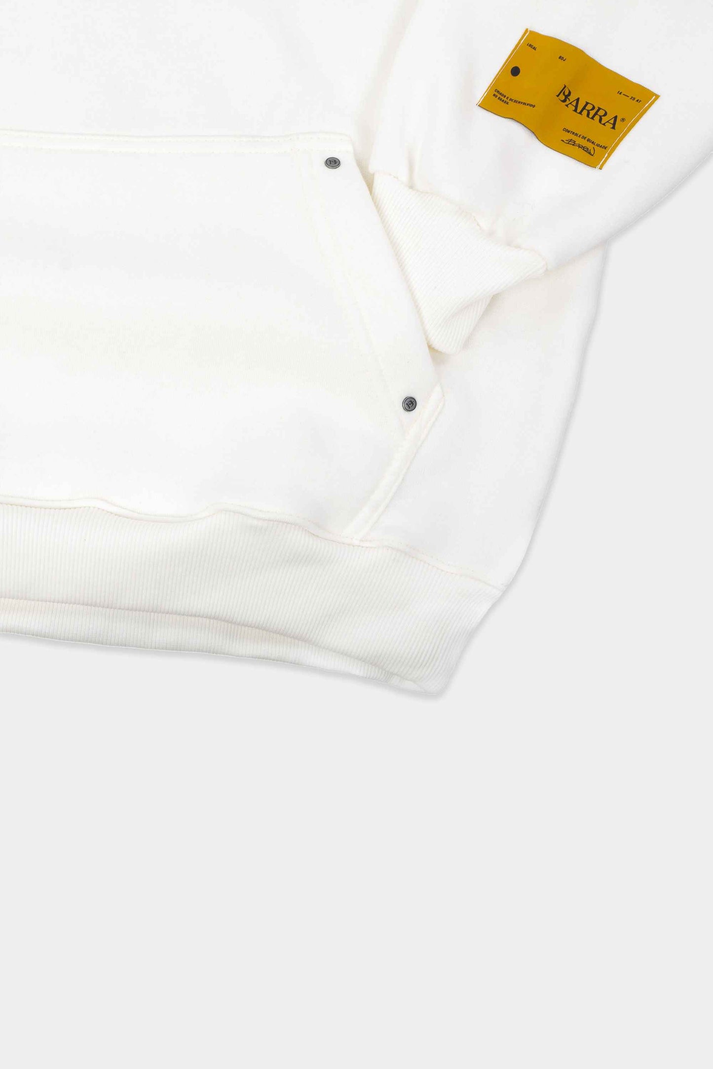 Moletom Barra Crew B Garça Alto Relevo (Off White)