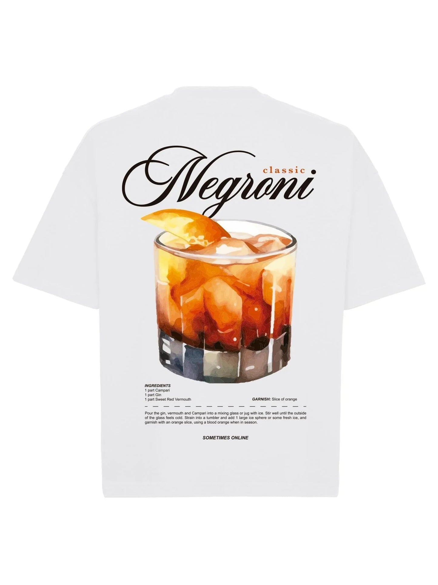 T-SHIRT BOXY NEGRONI
