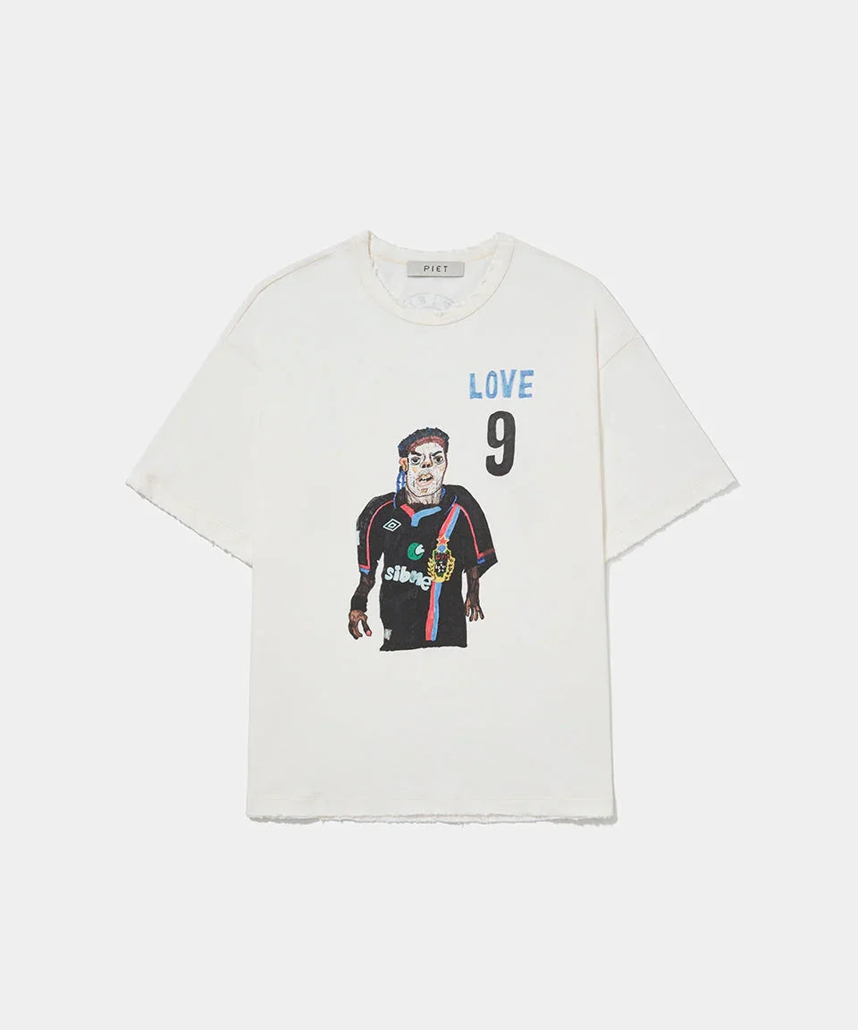 Illustrated T-shirt Bone White