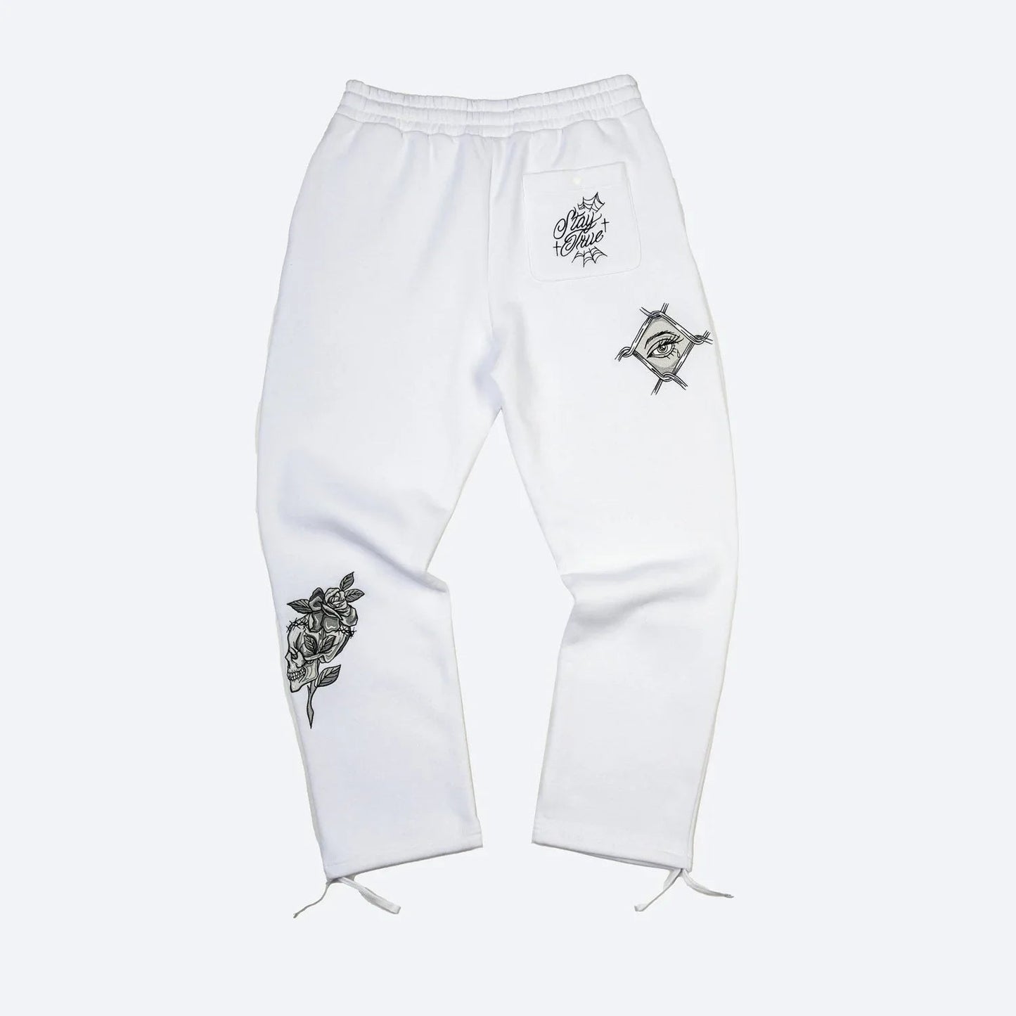 Inked Embroidered Fleece Pants