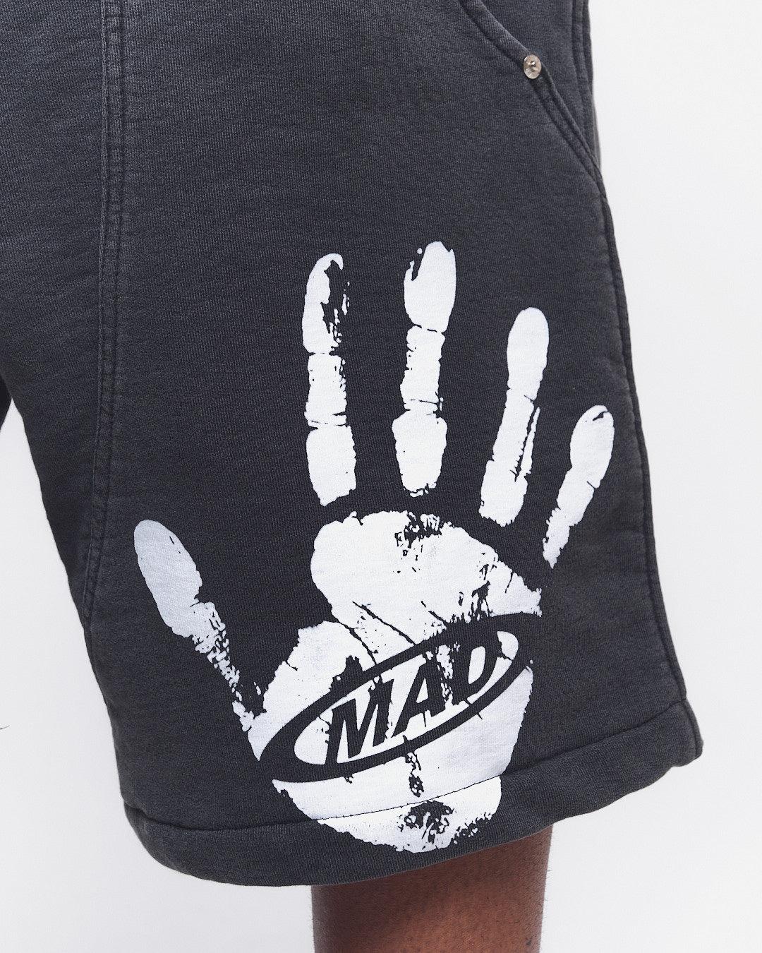 BERMUDA MOLETINHO DOUBLE HAND PRETO