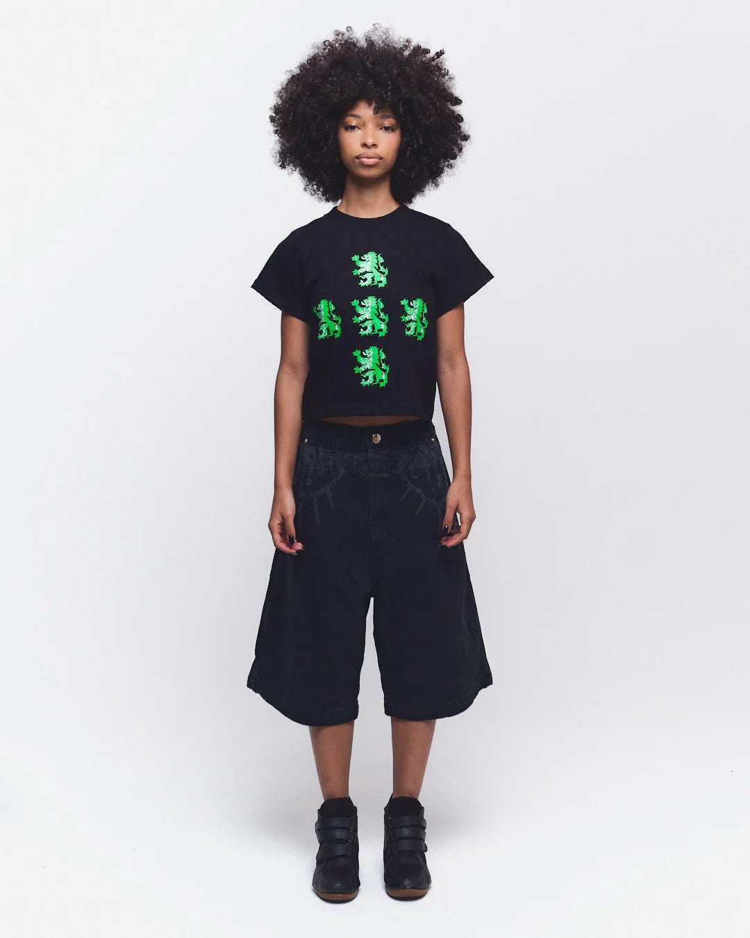 T-SHIRT BLACK NETHER