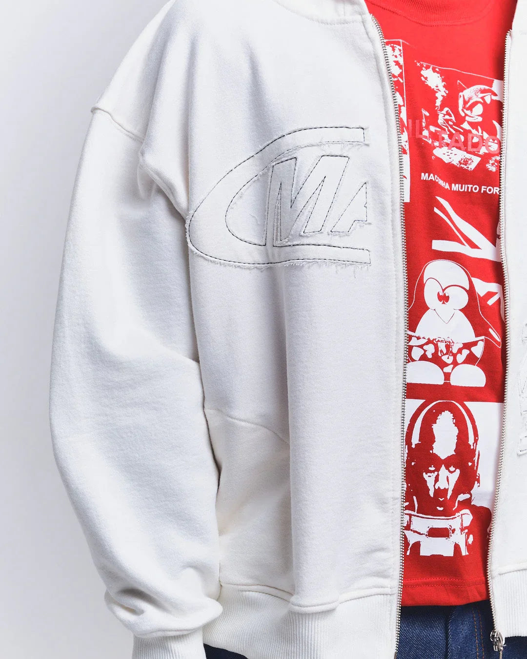 HOODIE PORTAL 3D OFF WHITE
