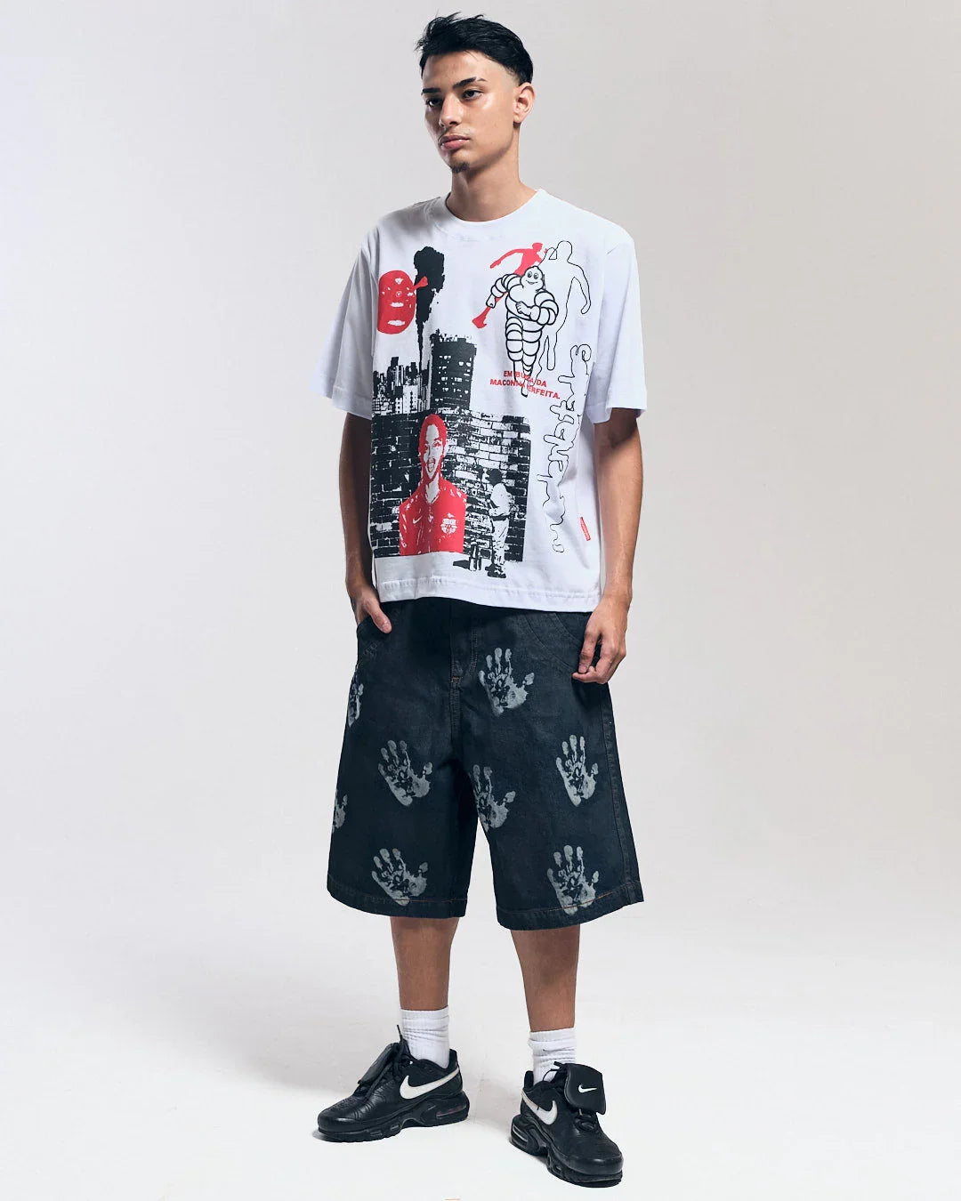 T-SHIRT CIDADE MALUCA OFF WHITE