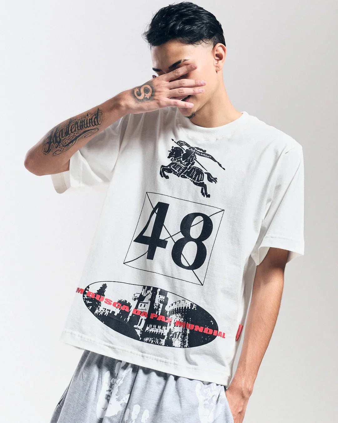 T-SHIRT PEACE SEEKER OFF WHITE