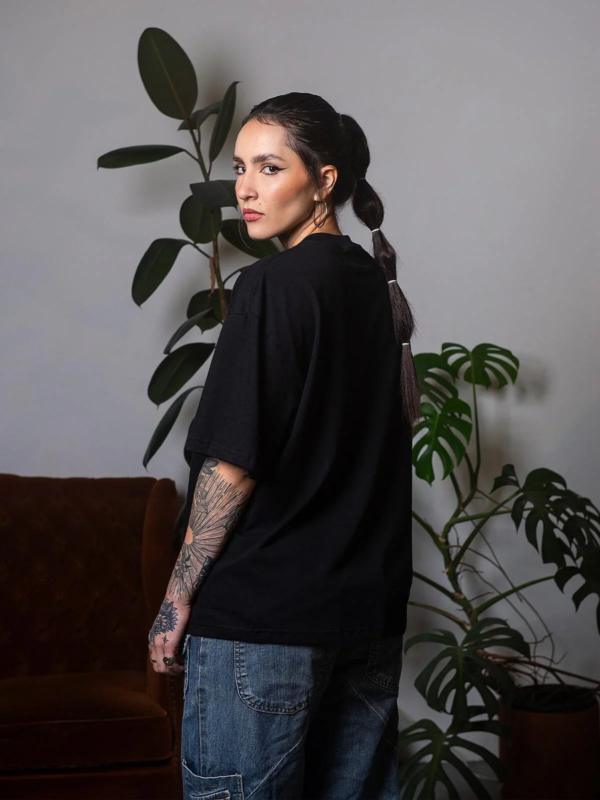Camiseta Boxy Preta