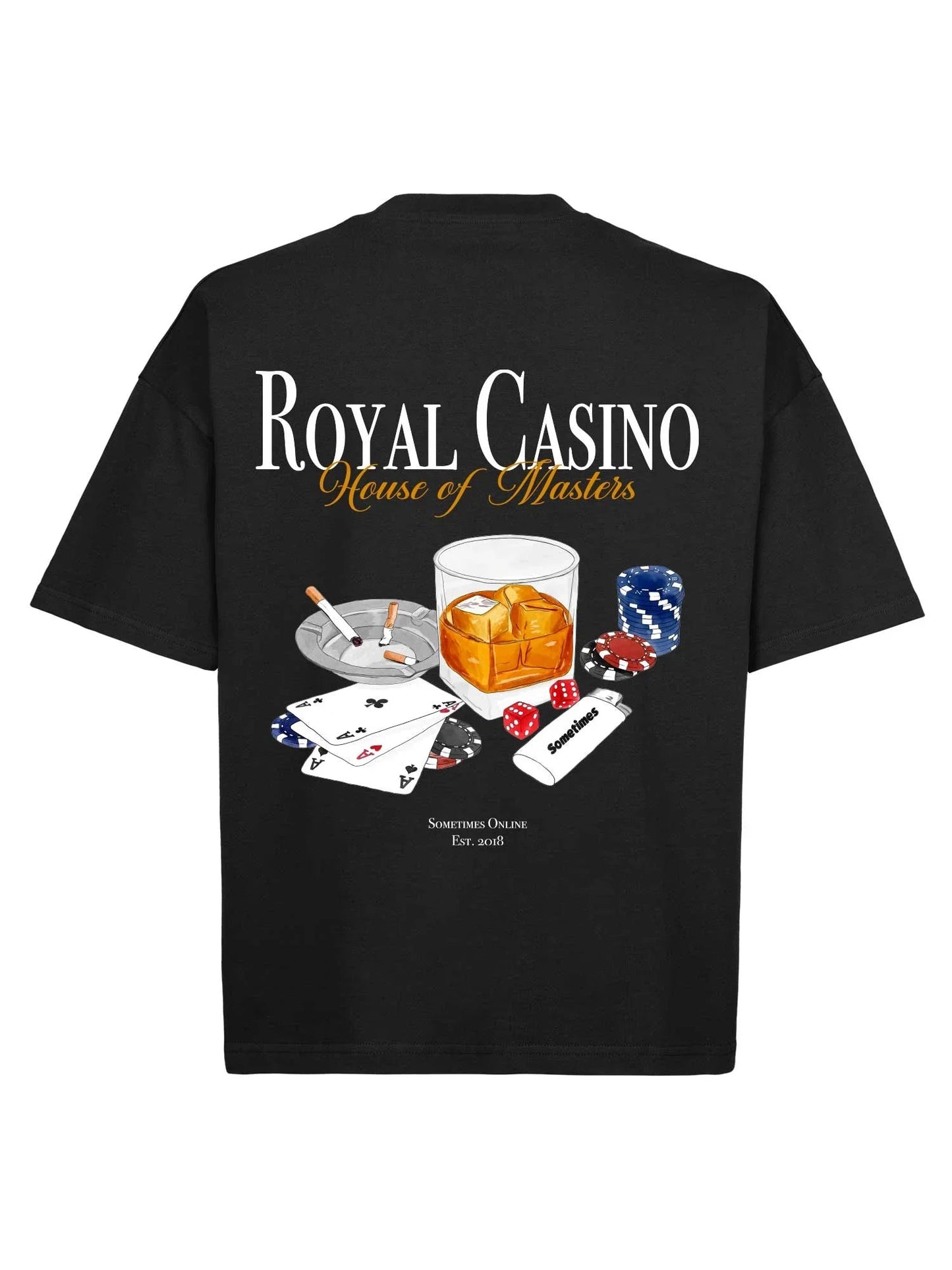 T-SHIRT ROYAL CASINO BLACK