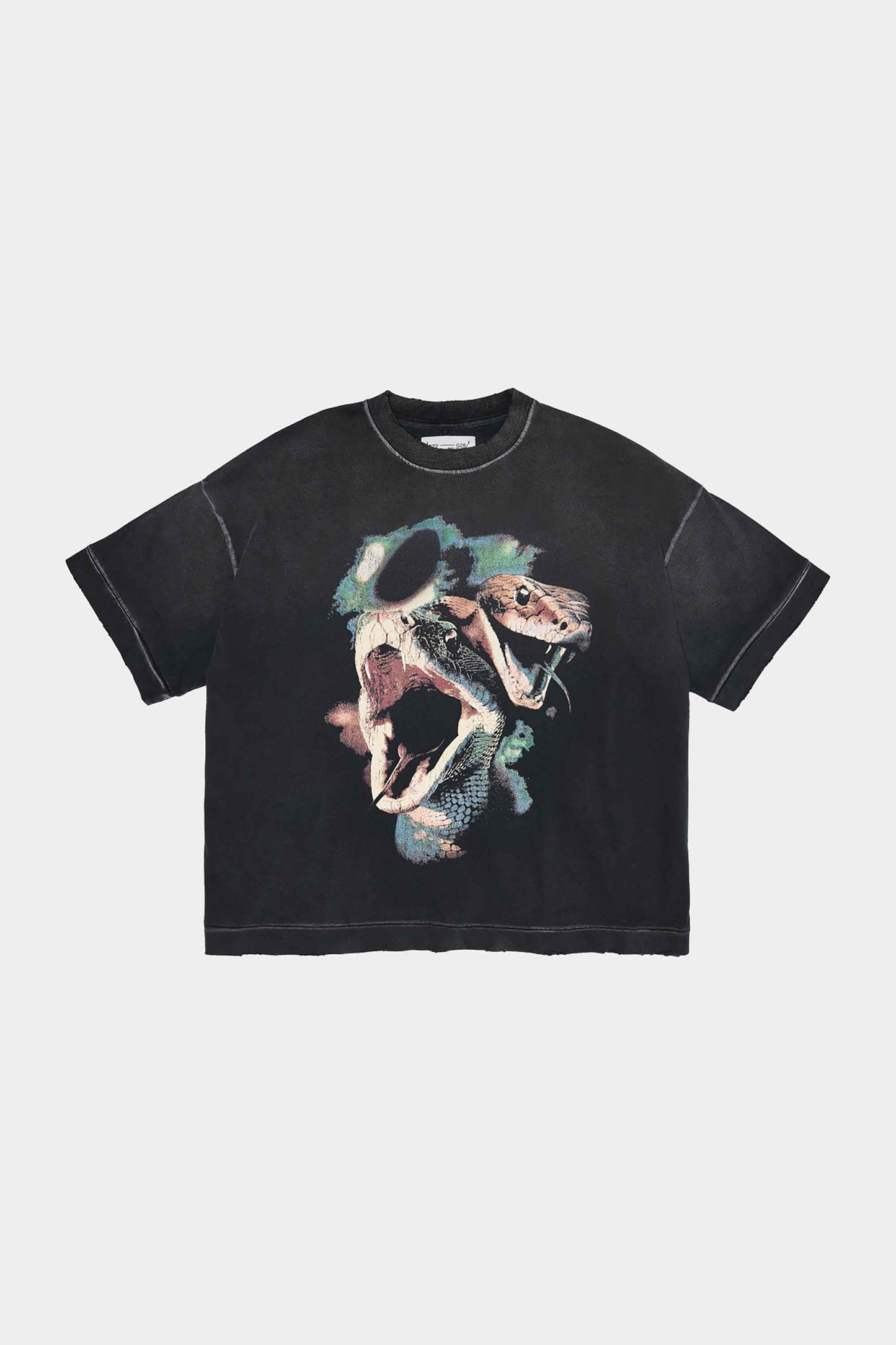 Camiseta EGHO Boxy Serpents (Faded Black)