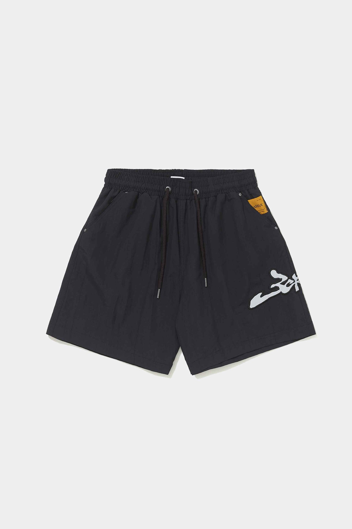 Shorts Barra Crew Assinatura Logo Refletivo (Black)