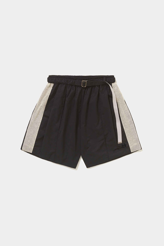 Shorts Barra Crew B Logo Textura Black