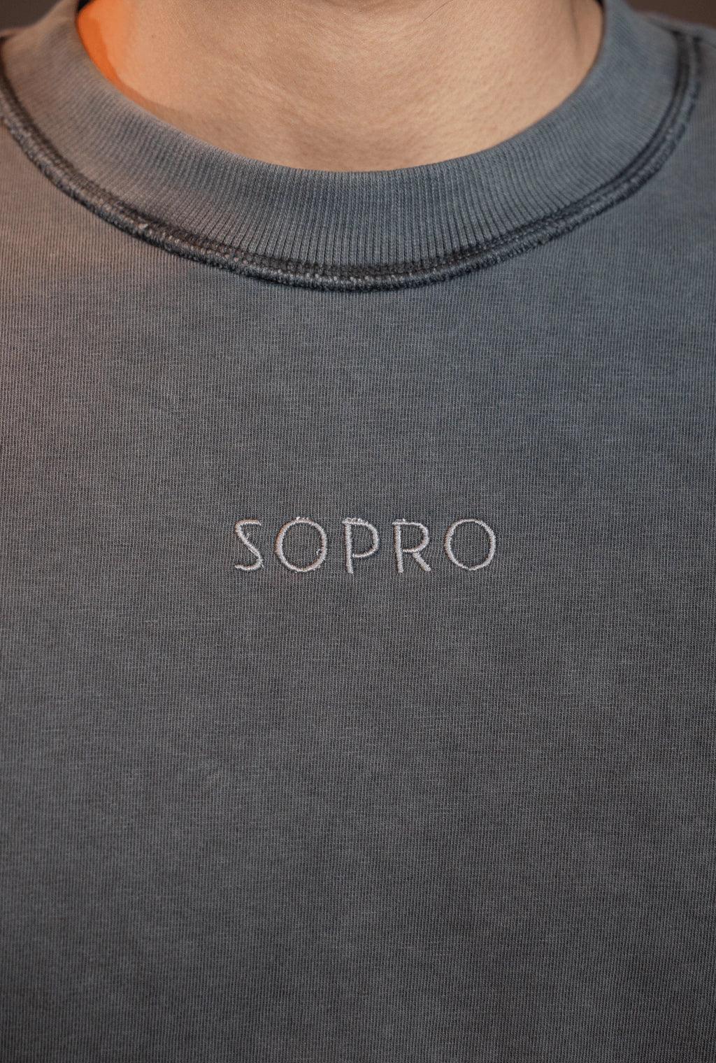 T-SHIRT DISTRESSED GRAY